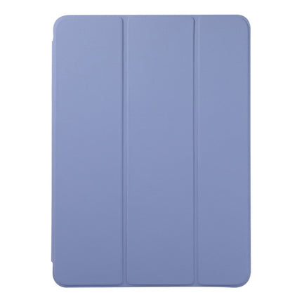 Horizontal Flip Ultra-thin Non-buckle Magnetic PU Leather Tablet Case With Three-folding Holder & Sleep / Wake-up Function For iPad Pro 11 inch (2020) / Pro 11 2018 / Air 2020 10.9(Purple)-garmade.com
