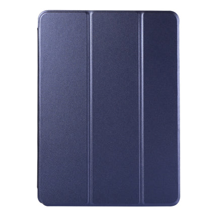 Horizontal Flip Ultra-thin Non-buckle Magnetic PU Leather Tablet Case With Three-folding Holder & Sleep / Wake-up Function For iPad Pro 11 inch (2020) / Pro 11 2018 / Air 2020 10.9(Dark Blue)-garmade.com