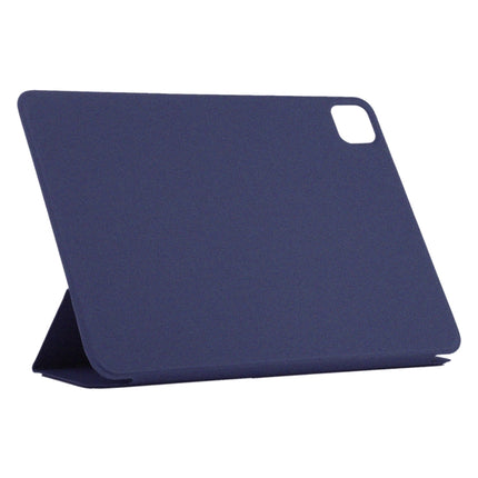 Horizontal Flip Ultra-thin Non-buckle Magnetic PU Leather Tablet Case With Three-folding Holder & Sleep / Wake-up Function For iPad Pro 11 inch (2020) / Pro 11 2018 / Air 2020 10.9(Dark Blue)-garmade.com