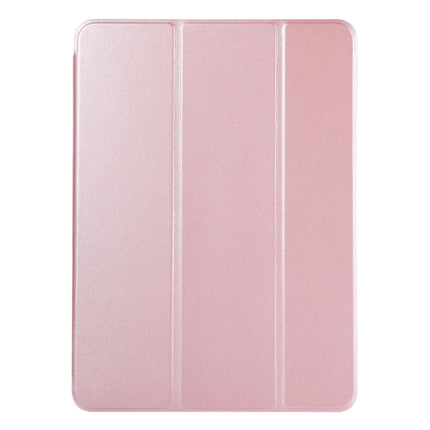 Horizontal Flip Ultra-thin Non-buckle Magnetic PU Leather Tablet Case With Three-folding Holder & Sleep / Wake-up Function For iPad Pro 11 inch (2020) / Pro 11 2018 / Air 2020 10.9(Rose Gold)-garmade.com