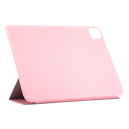 Horizontal Flip Ultra-thin Non-buckle Magnetic PU Leather Tablet Case With Three-folding Holder & Sleep / Wake-up Function For iPad Pro 11 inch (2020) / Pro 11 2018 / Air 2020 10.9(Rose Gold)-garmade.com