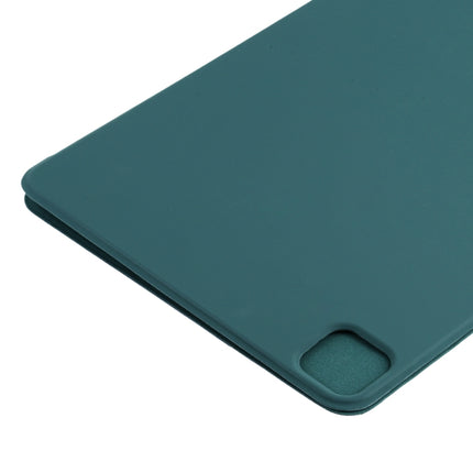 Horizontal Flip Ultra-thin Non-buckle Magnetic PU Leather Tablet Case With Three-folding Holder & Sleep / Wake-up Function For iPad Pro 11 inch (2020) / Pro 11 2018 / Air 2020 10.9(Dark Green)-garmade.com