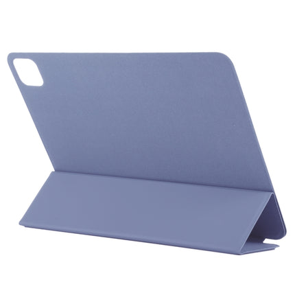 For iPad Pro 12.9 inch(2020) Horizontal Flip Ultra-thin Double-sided Clip Non-buckle Magnetic PU Leather Tablet Case With Three-folding Holder & Sleep / Wake-up Function(Purple)-garmade.com