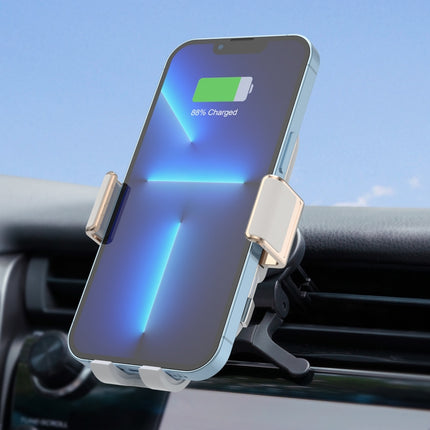 For Samsung Galaxy Z Flip4 / 3 C38 Fan Cooling Dual Coil Car Phone Holder Wireless Charger-garmade.com