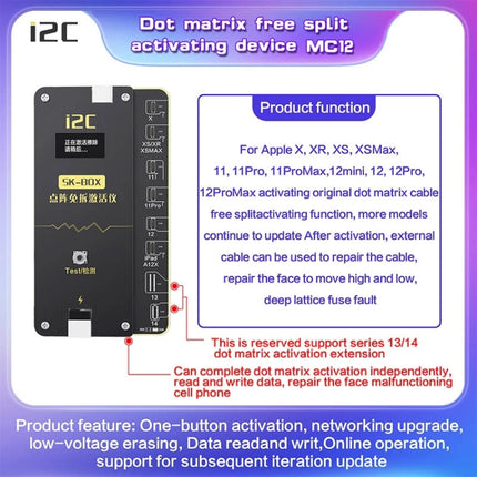 For iPhone XS / XR / XS Max i2C MC12 SK-BOX Dot-matrix Flex Cable V2.0-garmade.com