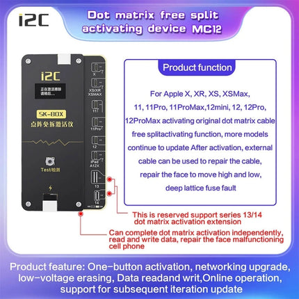 For iPhone 12 Pro Max i2C MC12 SK-BOX Dot-matrix Flex Cable V2.0-garmade.com