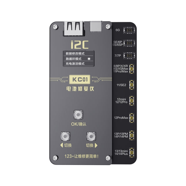 i2C KC01 Multi-function Comprehensive Battery Repair Instrument for iPhone 6-14 Pro Max, Version:Standard Version-garmade.com