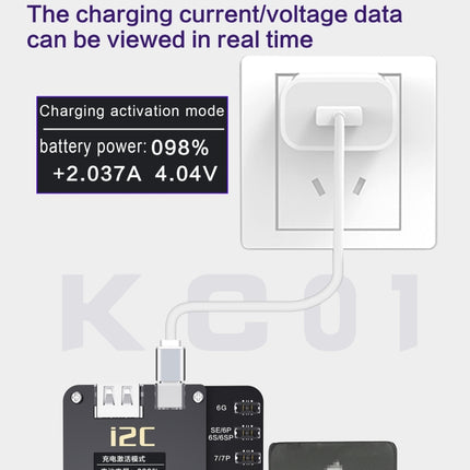 i2C KC01 Multi-function Comprehensive Battery Repair Instrument for iPhone 6-14 Pro Max, Version:Standard Version-garmade.com