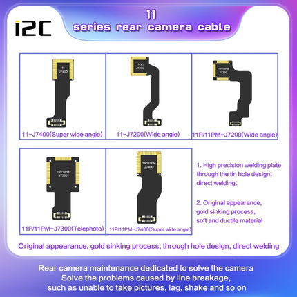 For iPhone XS / XS Max J4000 i2C Back Facing Telephoto Camera Cable-garmade.com