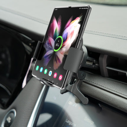 For Samsung Galaxy Z Fold4 / 3 S3 Dual Coil Car Phone Holder Wireless Charger-garmade.com