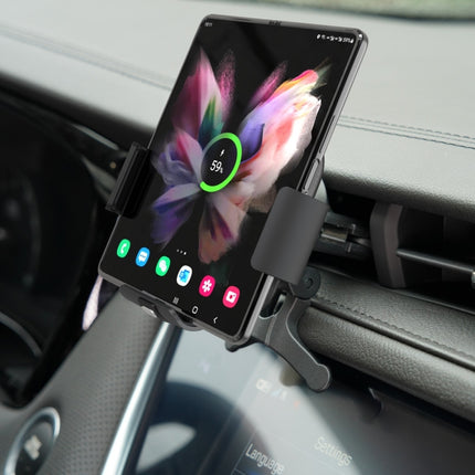 For Samsung Galaxy Z Fold4 S11 Dual Coil Car Phone Holder Wireless Charger-garmade.com