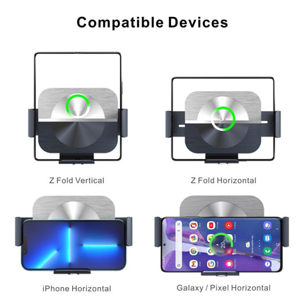 For Samsung Galaxy Z Fold4 S11 Dual Coil Car Phone Holder Wireless Charger-garmade.com
