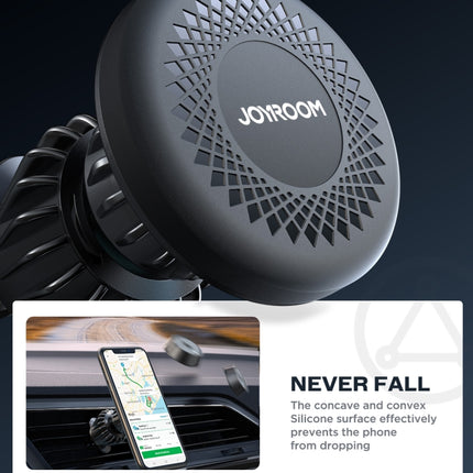 JOYROOM JR-ZS356 Magnetic Car Air Vent Phone Mount(Black)-garmade.com