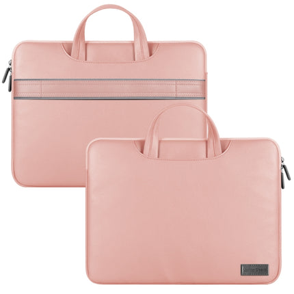 Waterproof PU Laptop Bag Inner Bag, Size:13 / 14 inch(Rose Gold)-garmade.com