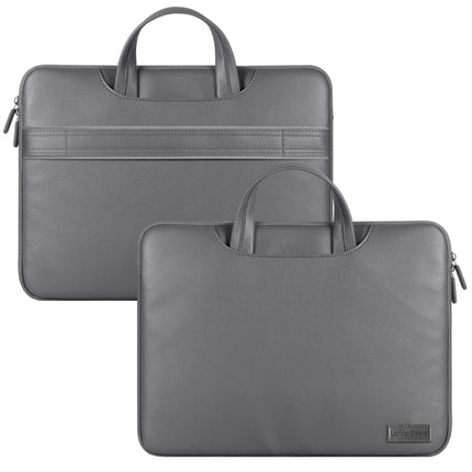 Waterproof PU Laptop Bag Inner Bag with Power Pack, Size:13 / 14 inch(Grey)-garmade.com