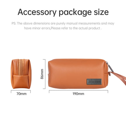 Waterproof PU Laptop Bag Inner Bag with Power Pack, Size:13 / 14 inch(Brown)-garmade.com