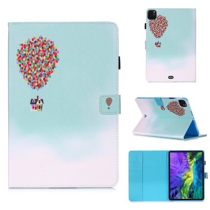 For iPad Pro 11 (2020) Colored Drawing Horizontal Flip Leather Tablet Case, with Sleep / Wake-up Function & Holder & Card Slo & Wallet(Balloon House)-garmade.com