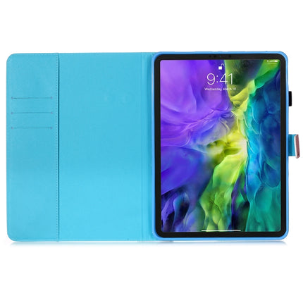 For iPad Pro 11 (2020) Colored Drawing Horizontal Flip Leather Tablet Case, with Sleep / Wake-up Function & Holder & Card Slo & Wallet(Towel)-garmade.com