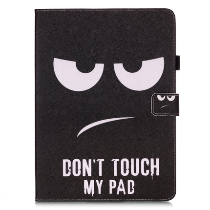 For iPad Pro 11 (2020) Colored Drawing Horizontal Flip Leather Tablet Case, with Sleep / Wake-up Function & Holder & Card Slo & Wallet(Black Glasses)-garmade.com