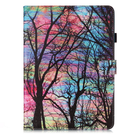 For iPad Pro 11 (2020) Colored Drawing Horizontal Flip Leather Tablet Case, with Sleep / Wake-up Function & Holder & Card Slo & Wallet(Color Tree)-garmade.com