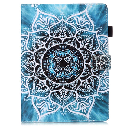 For iPad Pro 11 (2020) Plain Weave Texture Colored Drawing Horizontal Flip Leather Tablet Case, with Sleep / Wake-up Function & Holder & Card Slo & Wallet(Mandala)-garmade.com
