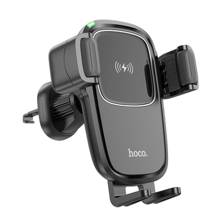 hoco HW1 Pro Wireless Fast Charge Air Outlet Car Holder(Black)-garmade.com