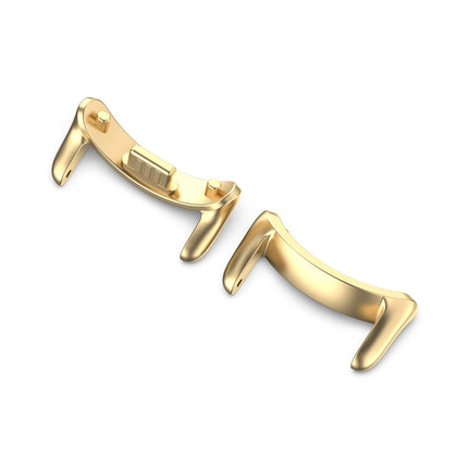 For Xiaomi Mi Band 8 1 Pair Stainless steel Metal Watch Band Connector(Gold)-garmade.com