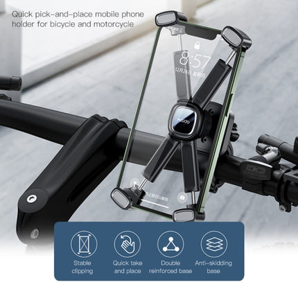 Yesido C191 4-axis Support Bicycle Handle Phone Holder(Black)-garmade.com