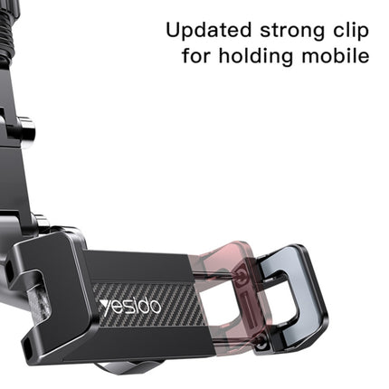 Yesido C192 Car Rearview Mirror Using Phone Holder(Black)-garmade.com