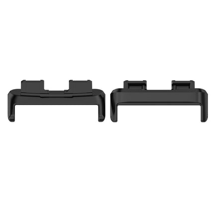 For Huawei Band 8 1 Pair Stainless Steel Metal Watch Band Connector(Black)-garmade.com