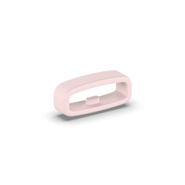 20mm 10pcs Universal Watch Band Fixed Silicone Ring Safety Buckle(Light Pink)-garmade.com