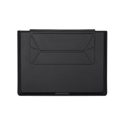 13-14 inch Universal Laptop Magnetic Holder Stitching Inner Bag(Black)-garmade.com