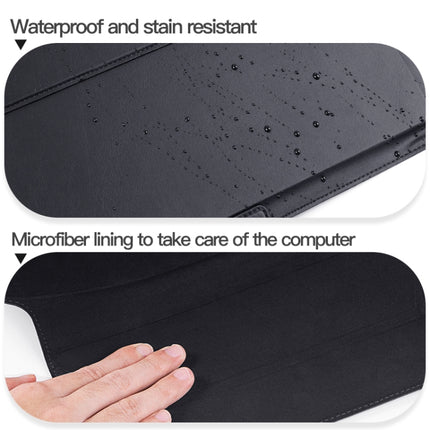 13-14 inch Universal Laptop Magnetic Holder Stitching Inner Bag(Black)-garmade.com