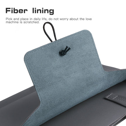 13-14 inch Universal Elastic Thread Button Portable Laptop Inner Bag(Dark Grey)-garmade.com
