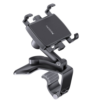 Yesido C101 Car Multifunctional Dashboard Mobile Phone Holder(Black)-garmade.com