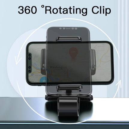 Yesido C103 Car Dashboard Snap-On Mobile Phone Navigation Holder(Black)-garmade.com