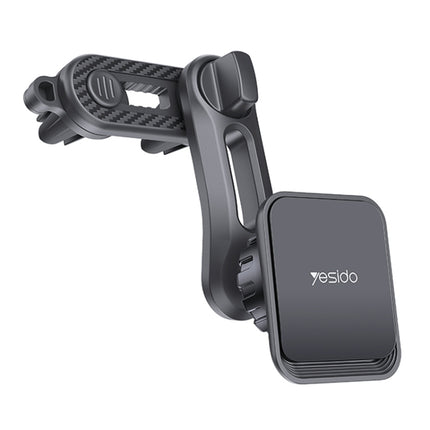 Yesido C106 Car Air Outlet Dual Clip Magsafe Magnetic Phone Navigation Holder(Black)-garmade.com