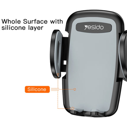 Yesido C108 360 Degree Rotation Car Windshield Suction Cup Phone Holder(Black)-garmade.com