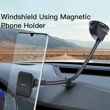 Yesido C109 360 Degree Rotation Car Windshield Suction Cup Magsafe Magnetic Phone Holder(Black)-garmade.com