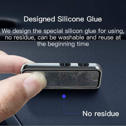 Yesido C113 Zinc Alloy Car Magsafe Magnetic Phone Holder with Cable Clip Function(Black)-garmade.com
