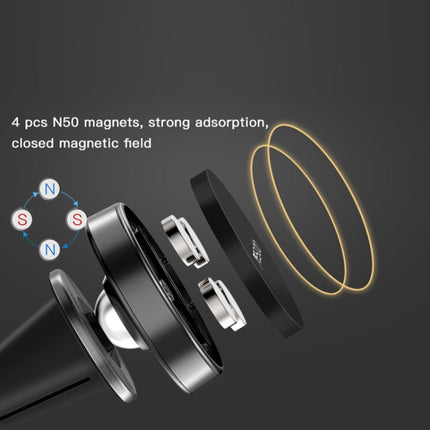 Yesido C57 Car Air Vent Magnetic Phone Holder(Gold)-garmade.com
