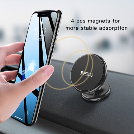 Yesido C58 Car Magnetic Suction Phone Holder(Black)-garmade.com