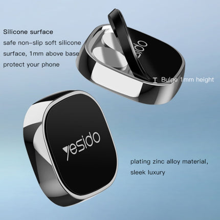 Yesido C81 Car Dashboard Mini Strong Magnetic Phone Holder(Silver)-garmade.com