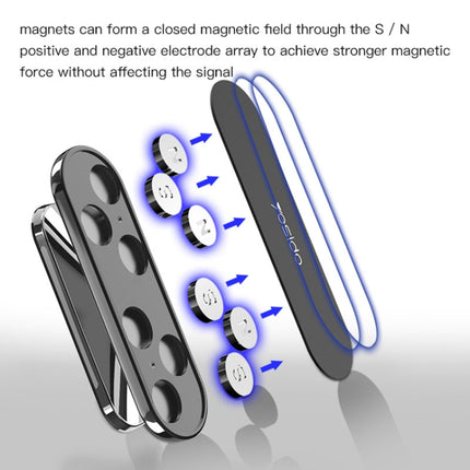 Yesido C82 Car 360 Degree Rotation Strong Magnetic Phone Holder(Silver)-garmade.com