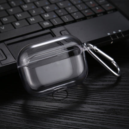 For AirPods Pro Transparent PC Hard Earphone Protective Case with Hook-garmade.com