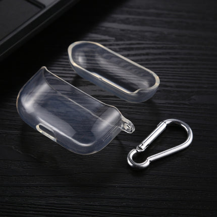 For AirPods Pro Transparent TPU Soft Earphone Protective Case with Hook-garmade.com