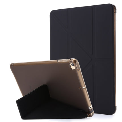 For iPad Mini 4 Airbag Deformation Horizontal Flip Leather Case with Holder (Black)-garmade.com