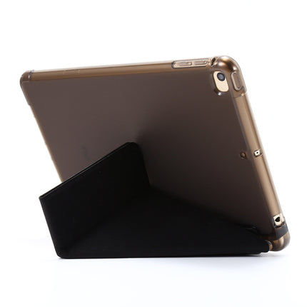 For iPad Mini 4 Airbag Deformation Horizontal Flip Leather Case with Holder (Black)-garmade.com