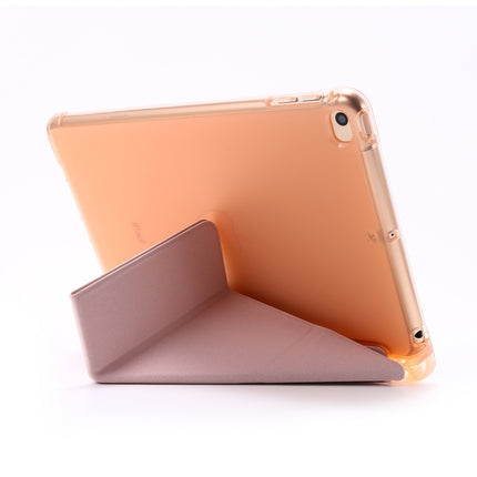 For iPad Mini 4 Airbag Deformation Horizontal Flip Leather Case with Holder (Pink)-garmade.com