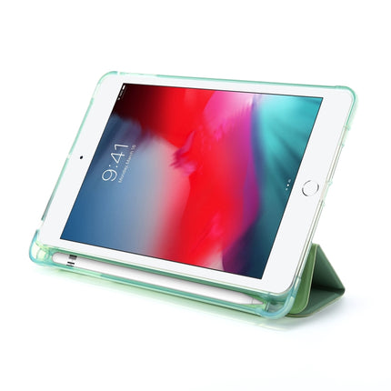 For iPad Mini 4 Airbag Deformation Horizontal Flip Leather Case with Holder (Mint Green)-garmade.com